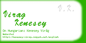 virag kenesey business card